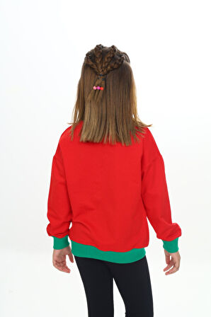 Toontoy Kız Çocuk Baskılı Sweatshirt