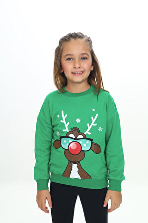 Toontoy Kız Çocuk Baskılı Sweatshirt