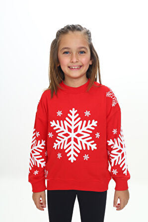 Toontoy Kız Çocuk Baskılı Sweatshirt
