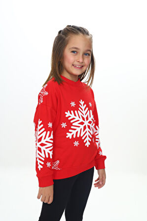 Toontoy Kız Çocuk Baskılı Sweatshirt