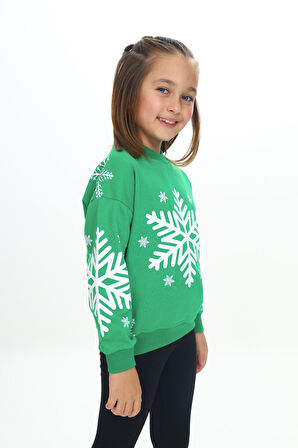 Toontoy Kız Çocuk Baskılı Sweatshirt