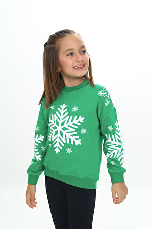 Toontoy Kız Çocuk Baskılı Sweatshirt