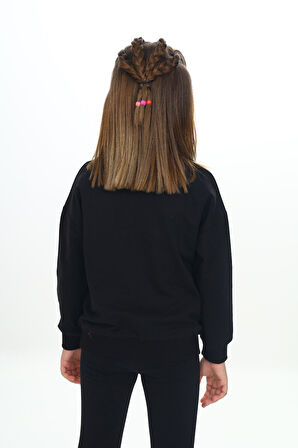 Toontoy Kız Çocuk Baskılı Sweatshirt
