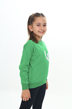 Toontoy Kız Çocuk Baskılı Sweatshirt