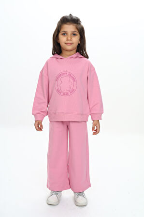 Toontoy Kız Çocuk Baskılı Eşofman Takım