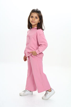 Toontoy Kız Çocuk Baskılı Eşofman Takım