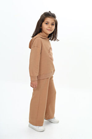 Toontoy Kız Çocuk Baskılı Eşofman Takım