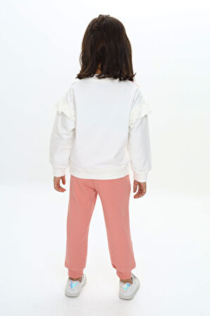 Toontoy Kız Çocuk Baskılı Eşofman Takım