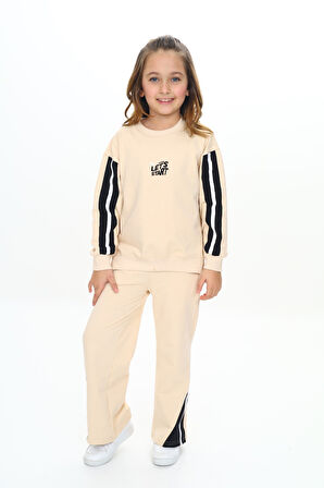 Toontoy Kız Çocuk Nakışlı Eşofman Takım