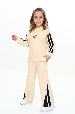 Toontoy Kız Çocuk Nakışlı Eşofman Takım