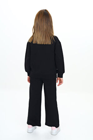 Toontoy Kız Çocuk Nakışlı Eşofman Takım