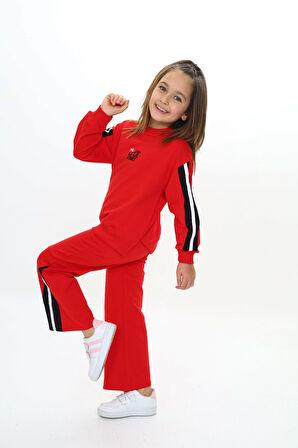 Toontoy Kız Çocuk Nakışlı Eşofman Takım