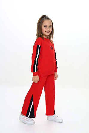 Toontoy Kız Çocuk Nakışlı Eşofman Takım