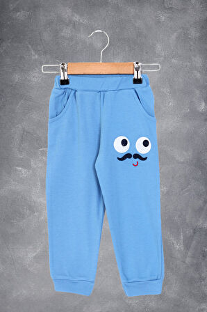 Toontoy Erkek Çocuk İki Yanı Cepli Nakışlı Eşofman Alt 