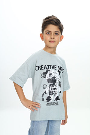 Toontoy Erkek Çocuk Creatıve Mood Baskılı Tişört