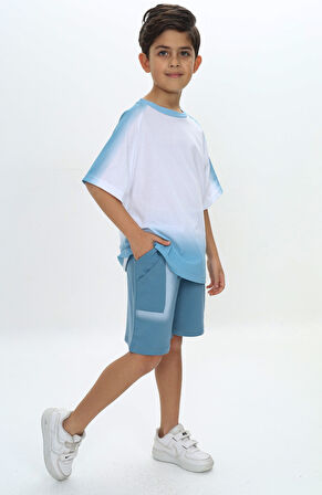 Toontoy Erkek Çocuk Garni Detaylı Şortlu Takım