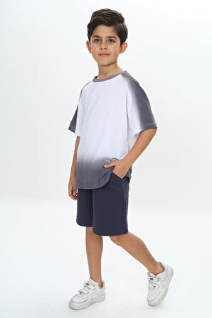 Toontoy Erkek Çocuk Garni Detaylı Şortlu Takım