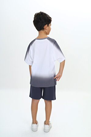 Toontoy Erkek Çocuk Garni Detaylı Şortlu Takım