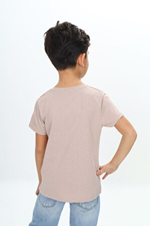 Toontoy Erkek Çocuk Kaykay Kedi Baskılı Tişört