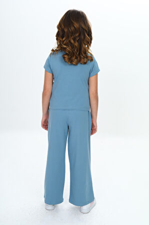 Toontoy Kız Çocuk Fiyonk Detaylı Eşofman Takım