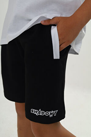 Toontoy Erkek Çocuk Shadowy Baskılı Şortlu Takım