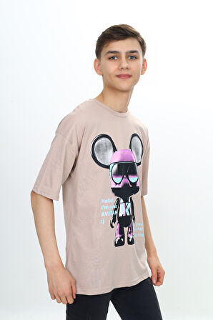 Toontoy Erkek Çocuk Robot Baskılı Tişört