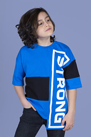 Toontoy Erkek Çocuk Garnili Strong Baskılı Tişört