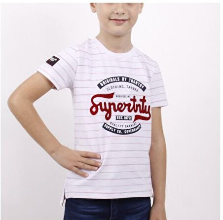 Toontoy Erkek Çocuk Çizgili Tişört