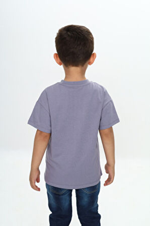 Toontoy Erkek Çocuk Dinazor Yazı Baskılı Tişört