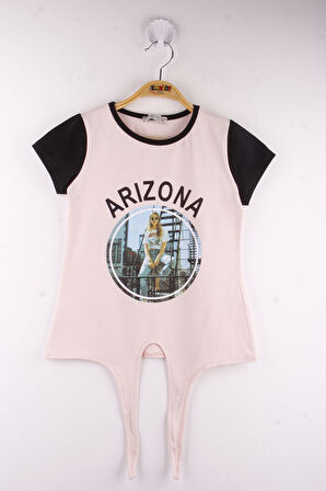 Toontoy Kız Çocuk Superior Baskılı Tişört