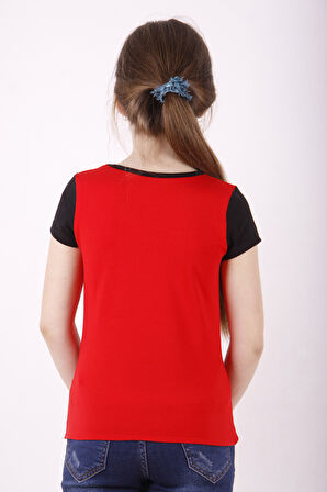 Toontoy Kız Çocuk Superior Baskılı Tişört