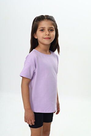 Toontoy Kız Çocuk Göğsü Çok Kalp Baskılı Tişört