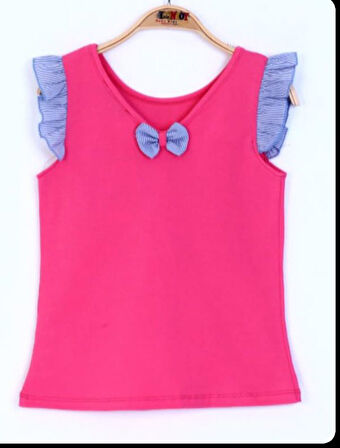 Toontoy Kız Çocuk Yazı Baskılı Tişört