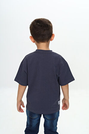 Toontoy Erkek Çocuk Rules Şapkalı Ayı Baskılı Tişört