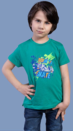 Toontoy Erkek Çocuk Born To Skate Baskılı Tişört