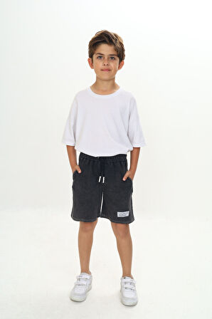 Toontoy Erkek Çocuk Yıkamalı Tişört