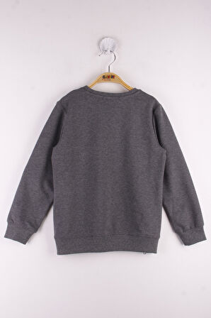 Toontoy Erkek Çocuk Brooklyn Baskılı Fermuar Detaylı Sweatshirt