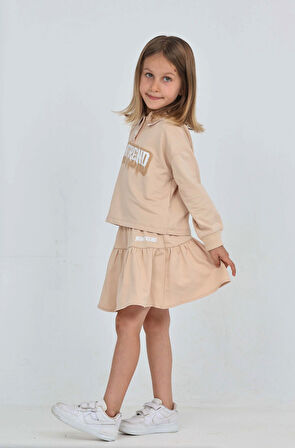 Toontoy Kız Çocuk Nowtrend Baskılı Etekli Takım