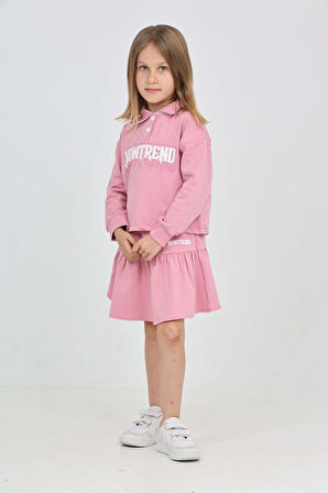 Toontoy Kız Çocuk Nowtrend Baskılı Etekli Takım