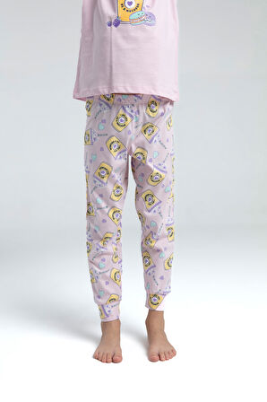 Toontoy Kız Çocuk Komple Baskılı Pijama Takım