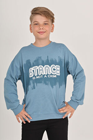 Toontoy Erkek Çocuk Stance Baskılı Sweatshirt