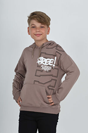 Toontoy Erkek Çocuk Stay Baskılı Sweatshirt
