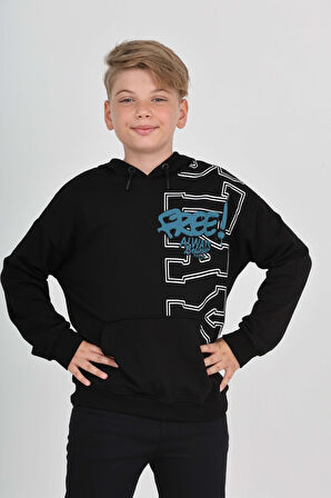 Toontoy Erkek Çocuk Stay Baskılı Sweatshirt