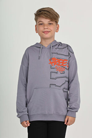 Toontoy Erkek Çocuk Stay Baskılı Sweatshirt