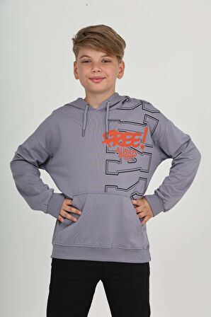 Toontoy Erkek Çocuk Stay Baskılı Sweatshirt