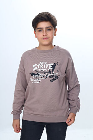 Toontoy Erkek Çocuk New Strıve Baskılı Sweatshirt