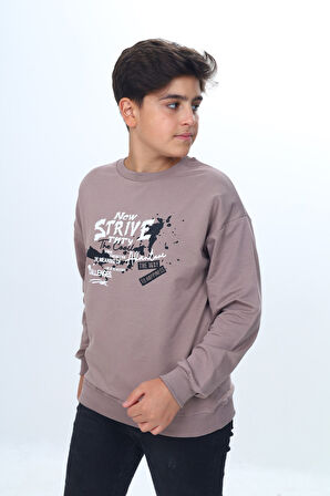 Toontoy Erkek Çocuk New Strıve Baskılı Sweatshirt