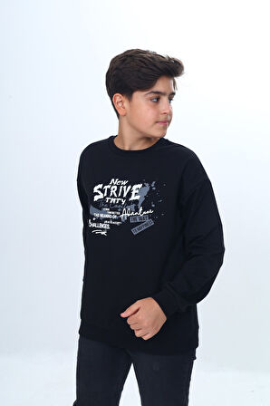 Toontoy Erkek Çocuk New Strıve Baskılı Sweatshirt