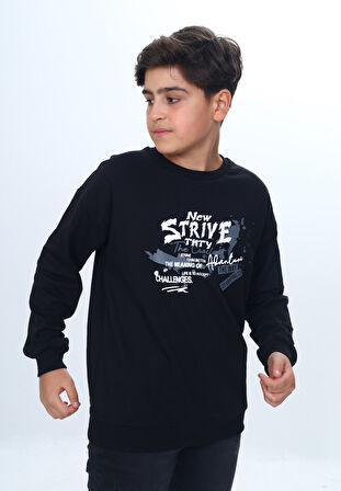 Toontoy Erkek Çocuk New Strıve Baskılı Sweatshirt