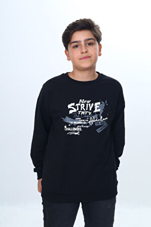 Toontoy Erkek Çocuk New Strıve Baskılı Sweatshirt